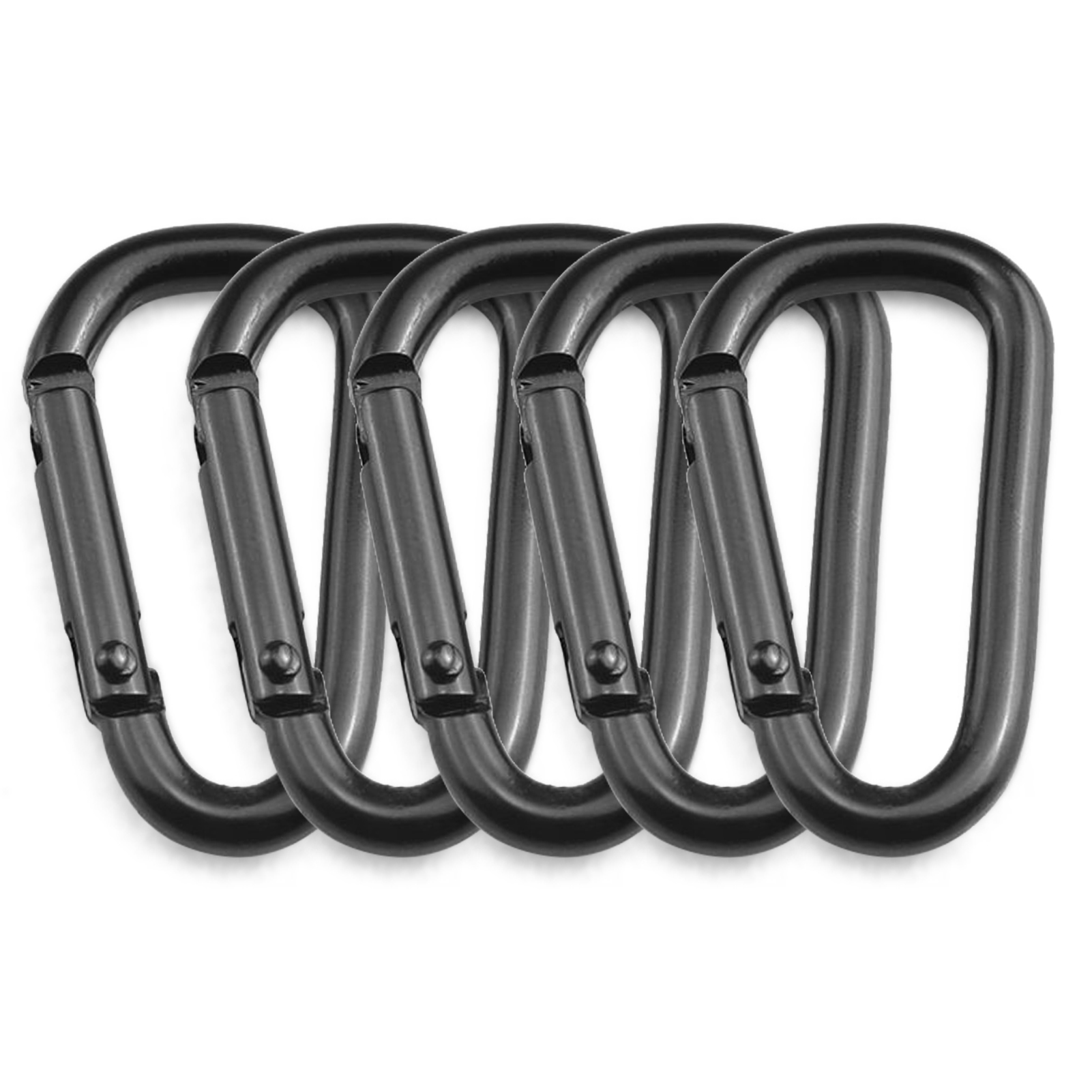 Carabiner Tomshoo Carabiner de forma D Carabiner de Aleación de exterior 5 pcs