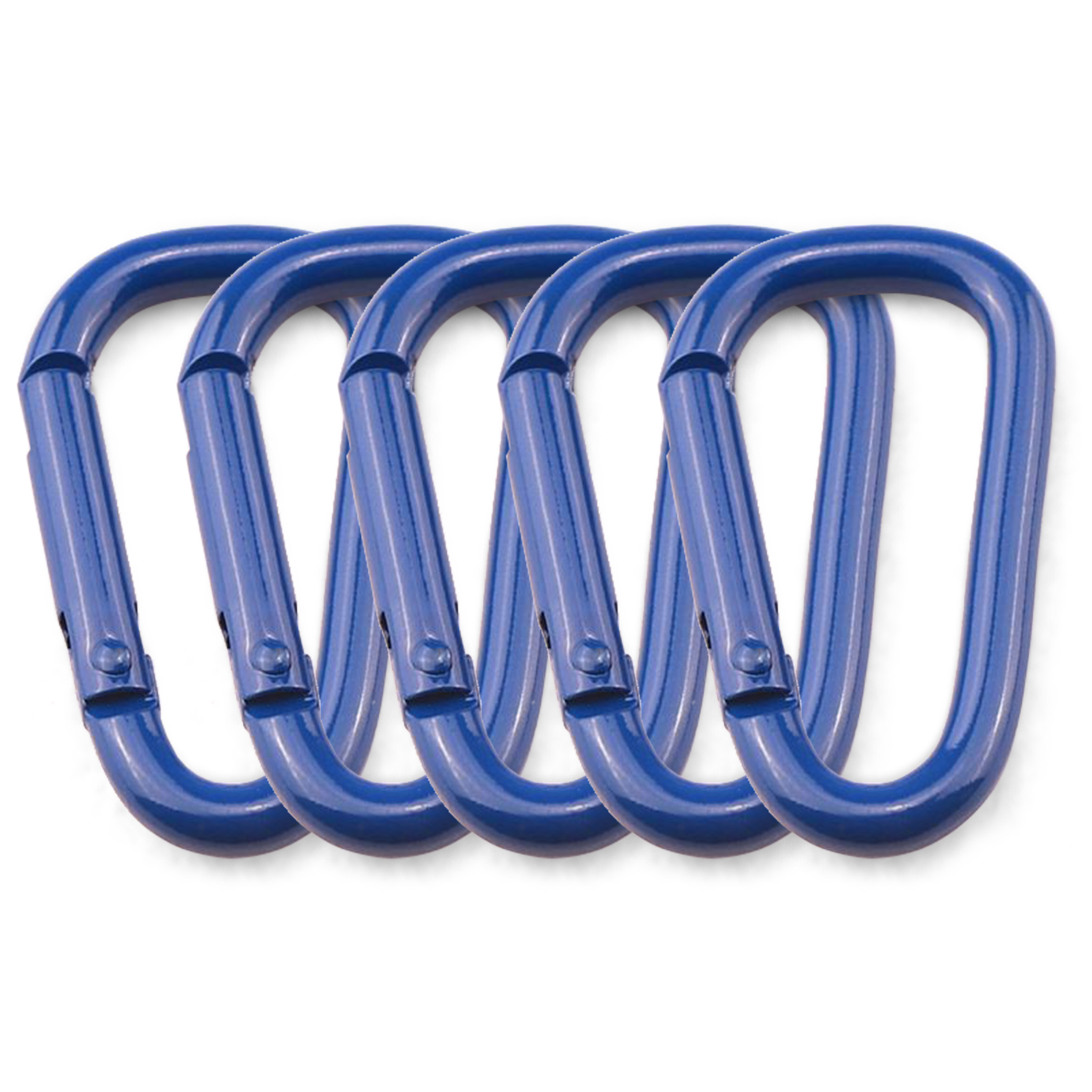 Carabiner Tomshoo Aleación de Aluminio 5 Pcs D Carabiner para Acampar Senderismo