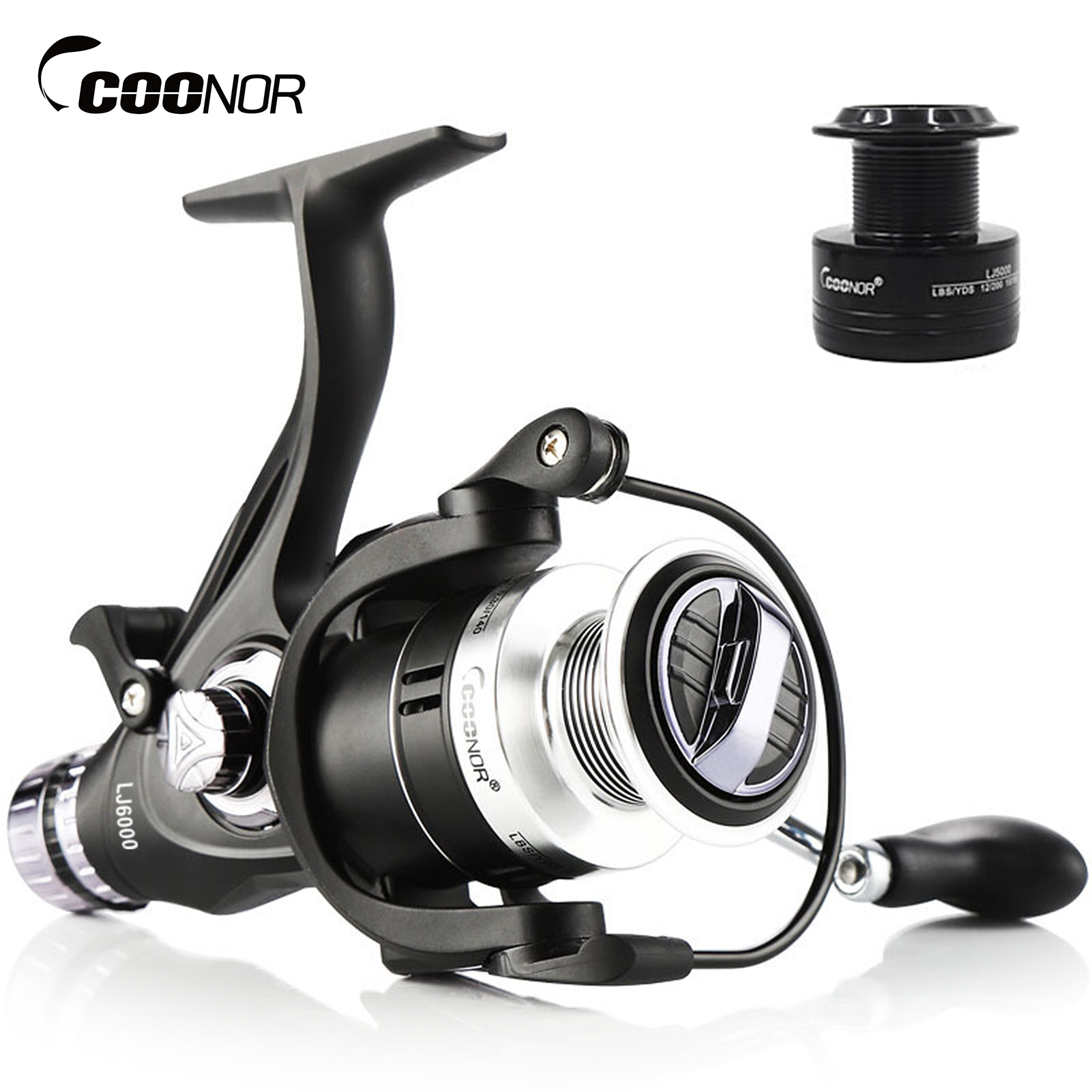 thumbnail image 1 of Rueda de pesca COONOR carrete de freno doble velocidad 9+1 BB, 1 of 8