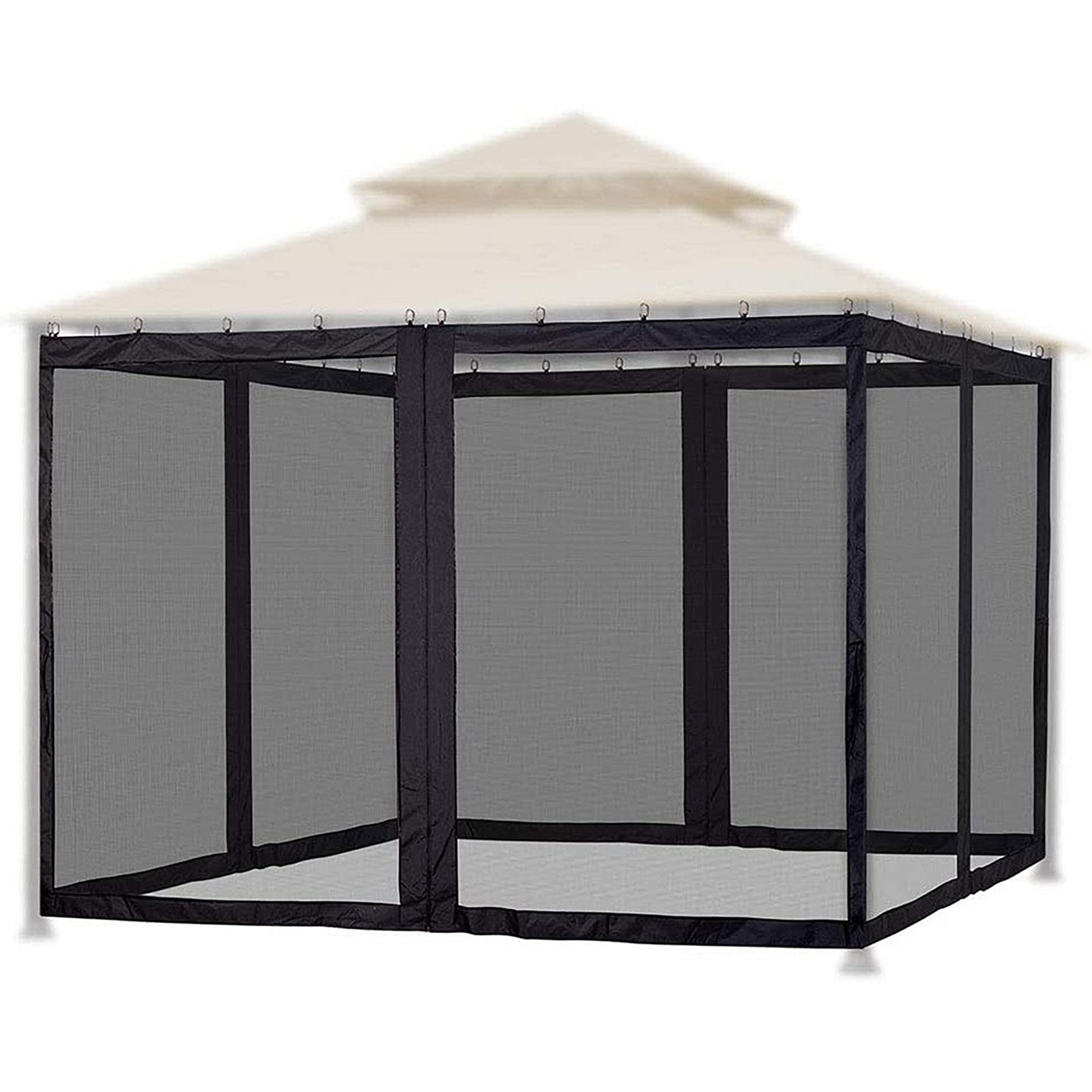 thumbnail image 1 of Tomshoo Compensación para patio, porche de pantalla de paraguas Patio y Mosquito Net Canotpy de 4 paneles Pantalla universal Canotpy Sidewalls Patio, 1 of 8
