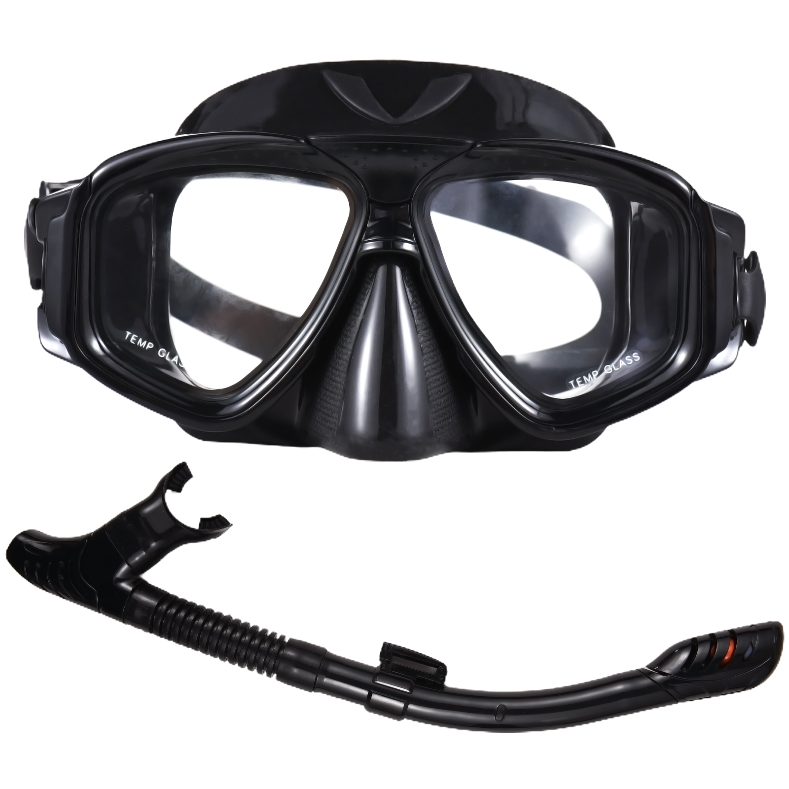thumbnail image 1 of Equipo de buceo MABOTO con Snorkel y Tubo de Silicona Negro, 1 of 7