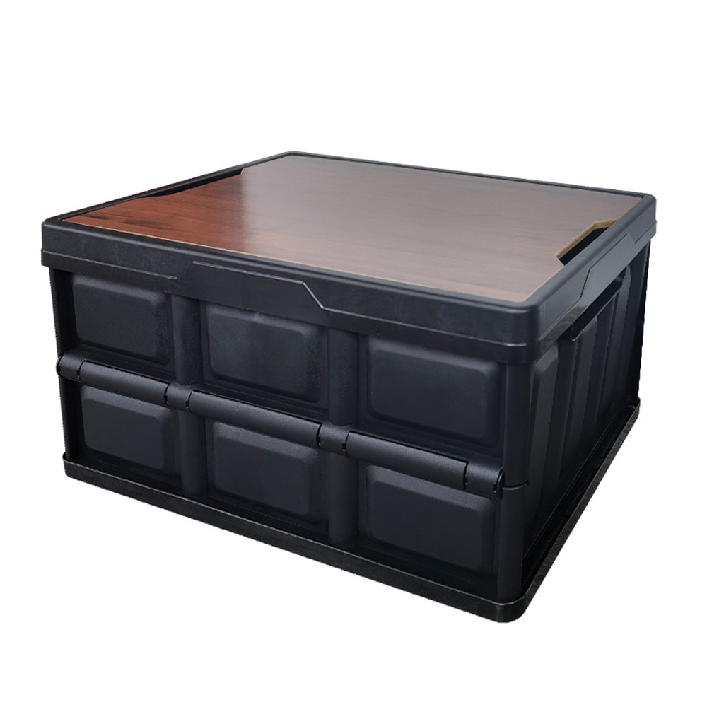 thumbnail image 1 of Abanopi Caja de almacenamiento, Picnic exterior con madera plegable 56 l Caja plegable 56 l Caja plegable 56l Caja plegable 56l Caja de picnic 56l Tapa ideal 56l, 1 of 8