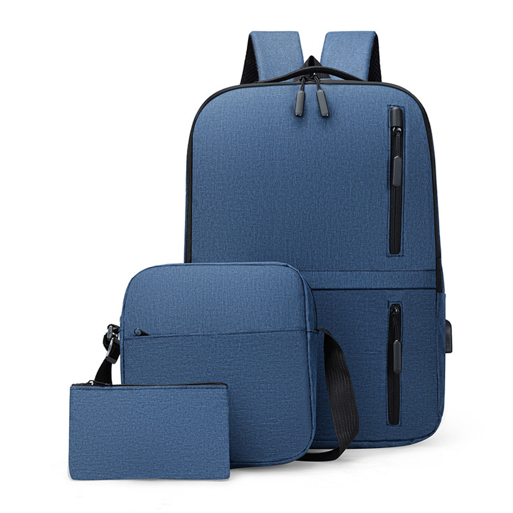 thumbnail image 1 of Bolsa de Dos Hombros MABOTO Conjunto de Negocios para Hombres USB Impermeable 3 Pcs, 1 of 8