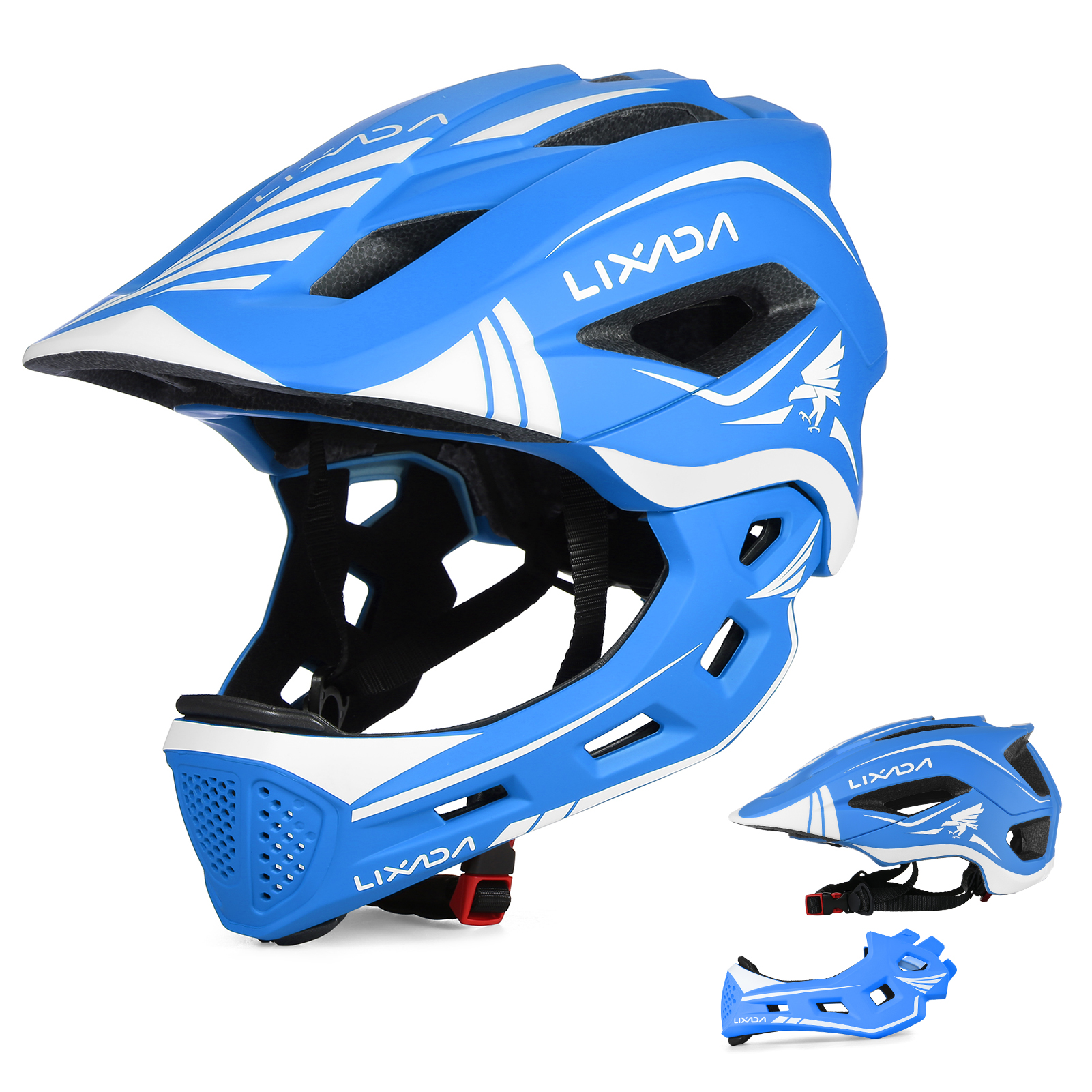 thumbnail image 1 of Lixada Tacos de seguridad, casco de seguridad ajustable para bicicletas Cascos de seguridad Cascos de bicicletas Cascos para niños (20,5-22 pulgadas) Wotao Buzhi, 1 of 8