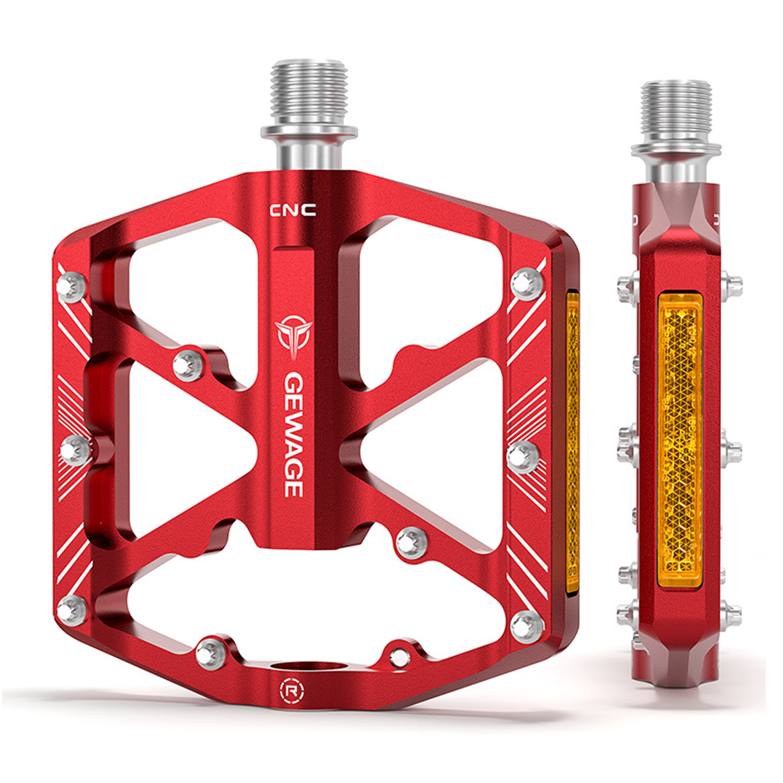 thumbnail image 1 of GEWAGE pedal, pedales pedales pedales de bicicletas de aleación pedales con pedales de montaña con bicicleta de montaña Shubiao -s Buzhi Pedals antideslizantes Huiop, 1 of 8