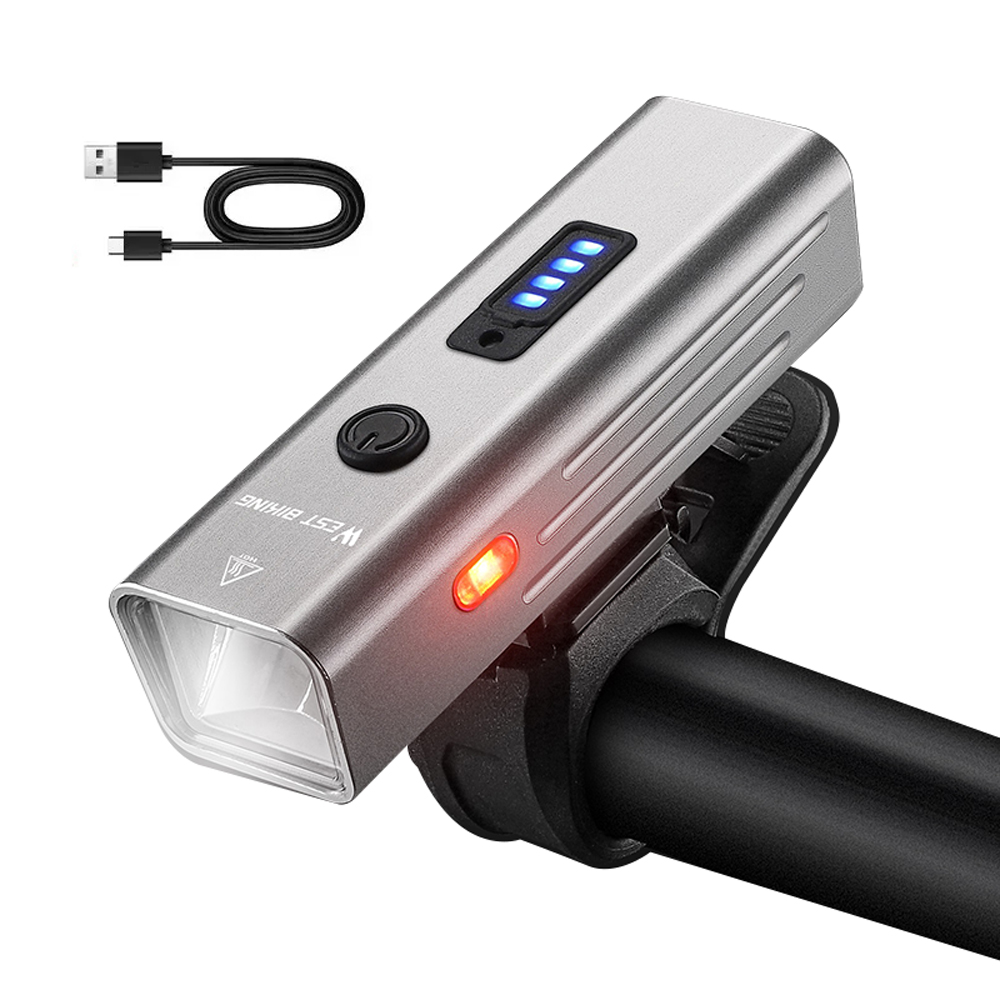 thumbnail image 1 of Luz de bicicleta de carretera WEST BIKING 250 Lumen Usb Aleación, 1 of 8