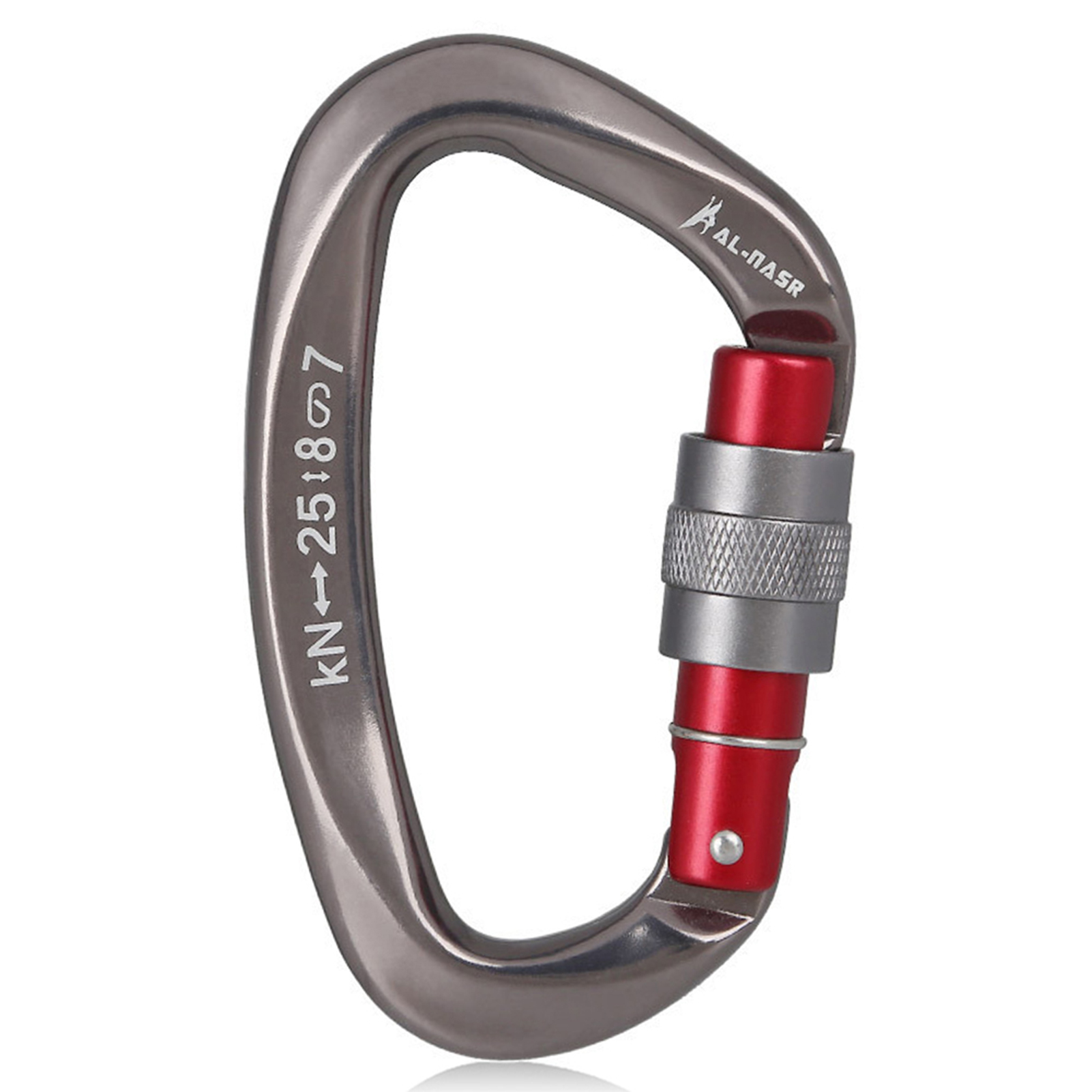 MABOTO Hebilla montañista, tornillo carabinero pesado en forma D Hebilla 25kn Carabiner profesional Carabiner pesado en forma D Carabiner Pesado en forma D Ascenso de servicio pesado Adben