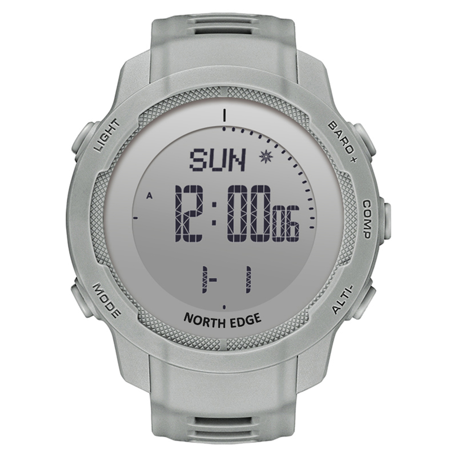 NORTH EDGE Relojes de pulsera, reloj impermeable 50 m Barómetro Reloj de los hombres y barómetro Reloj de altímetro Reloj de altímetro 50 m Barómetro de altímetro