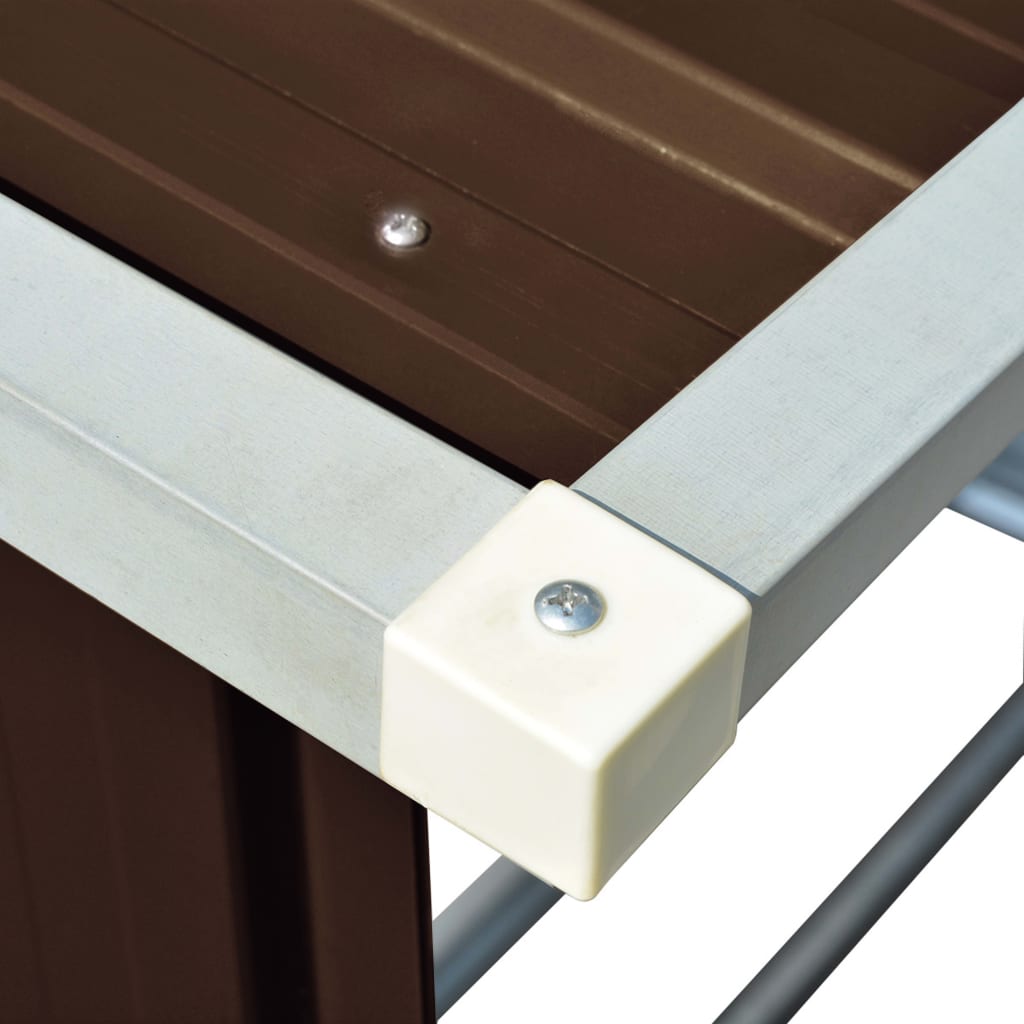 Brennholzlager Verzinkter Stahl 163 x 83 x 154 cm Braun | Rakuten
