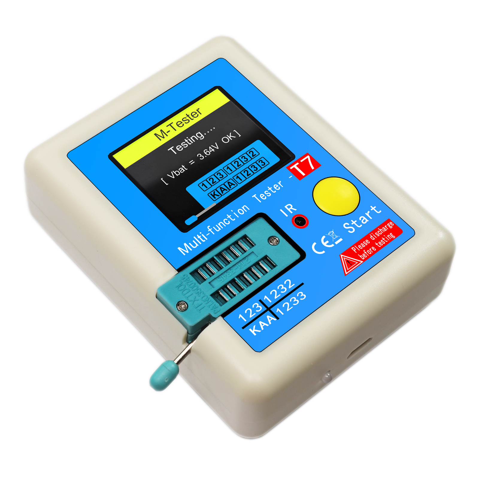 Transistor Meter LCRT7 MultiFunction Capacitance Resistance Tester