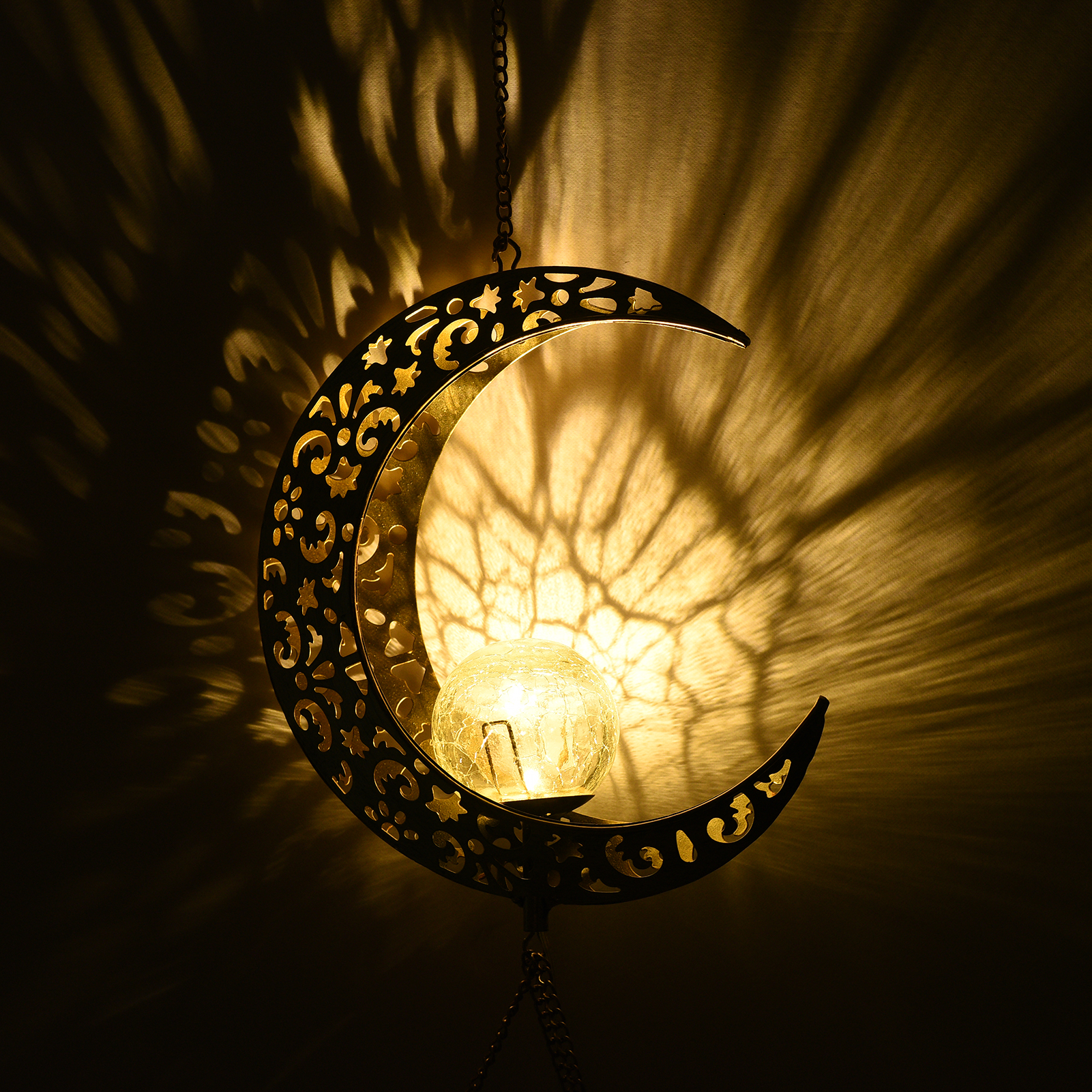 thumbnail image 2 of Campanas de viento Eccomum con luz LED decoración nocturna jardín al aire libre impermeable, 2 of 6
