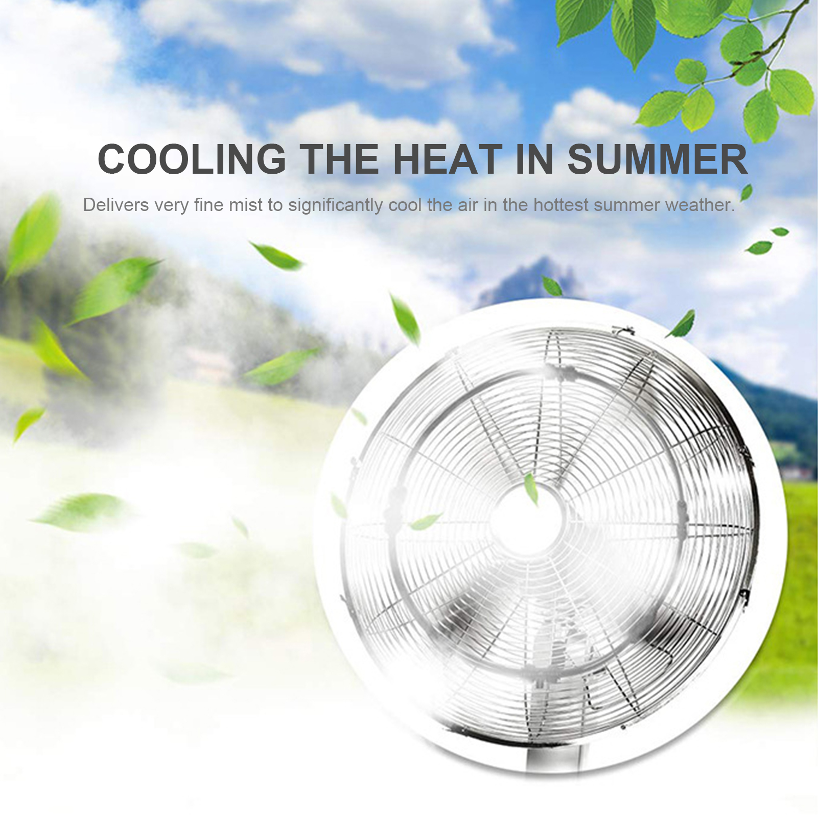 Outdoor Misting Fan Kit For Water Misting Cooling System Misters Mister