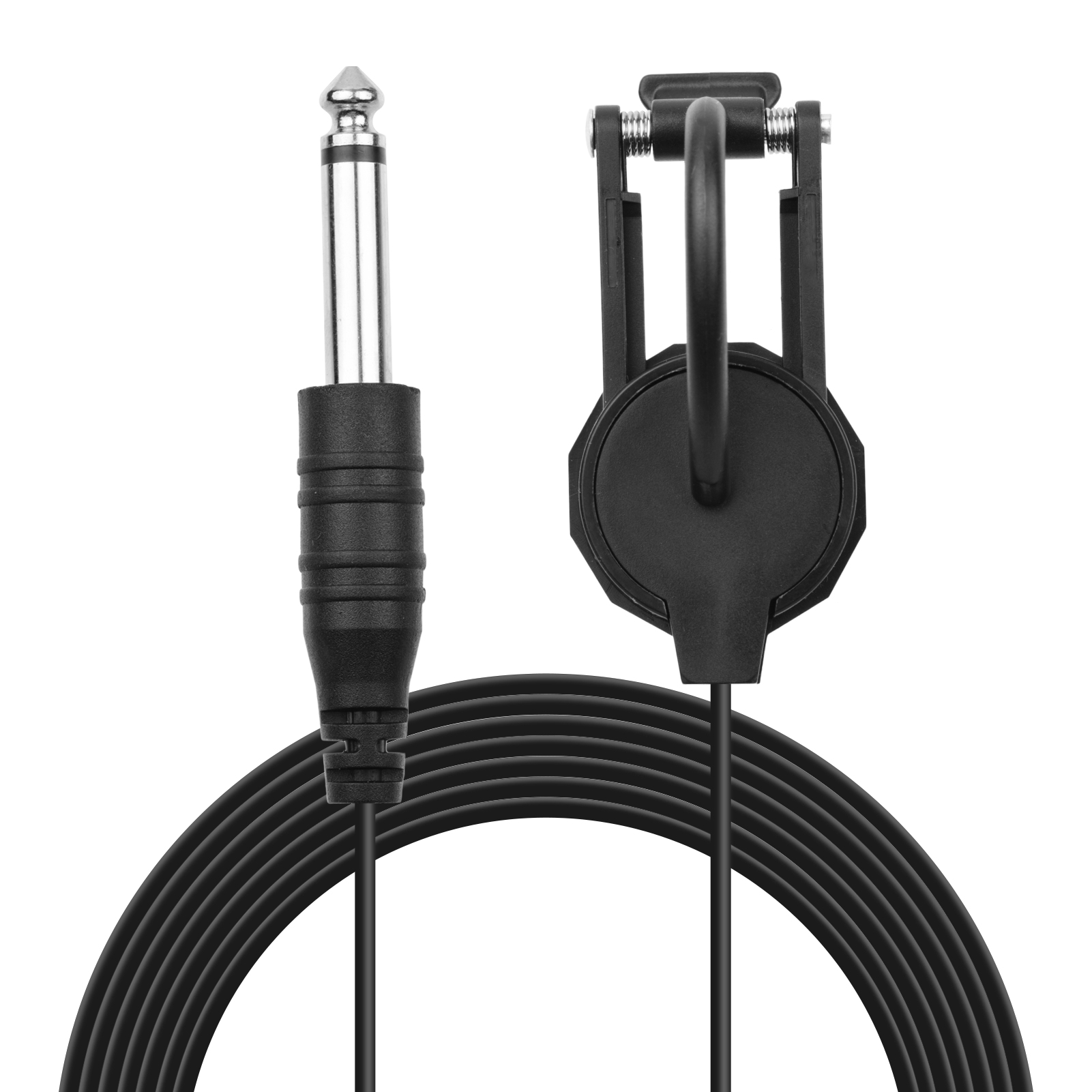 Clip-on Instrument Pickup Guitar Pick-up Mini Transducer with 1/4 Inch Connector 2.4M Cable for Acoustic Guitar Violin Mandolin Ukulele - ShopShipShake