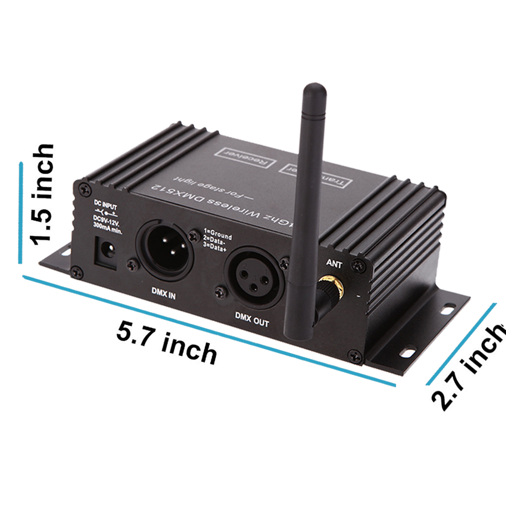 ZonQoonz 1 パックワイヤレス DMX512 トランスミッターと