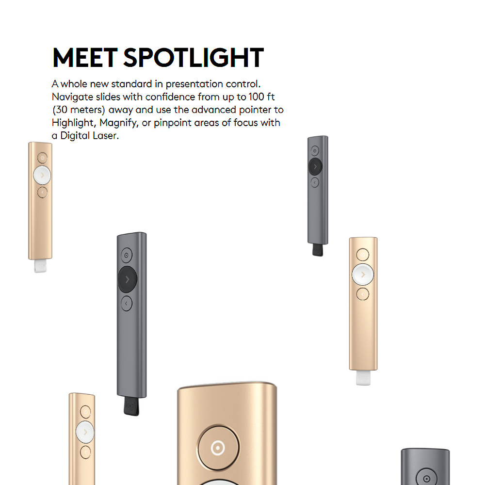 Logitech Spotlight Presentation Remote PowerPoint PPT Clicker