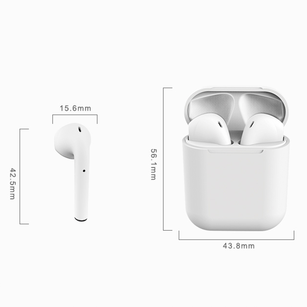 Inpods 12 BT5.0 Wireless Headphones In-Ear Stereo Sound Auto Pairing Touch Control Waterproof Sports Headset