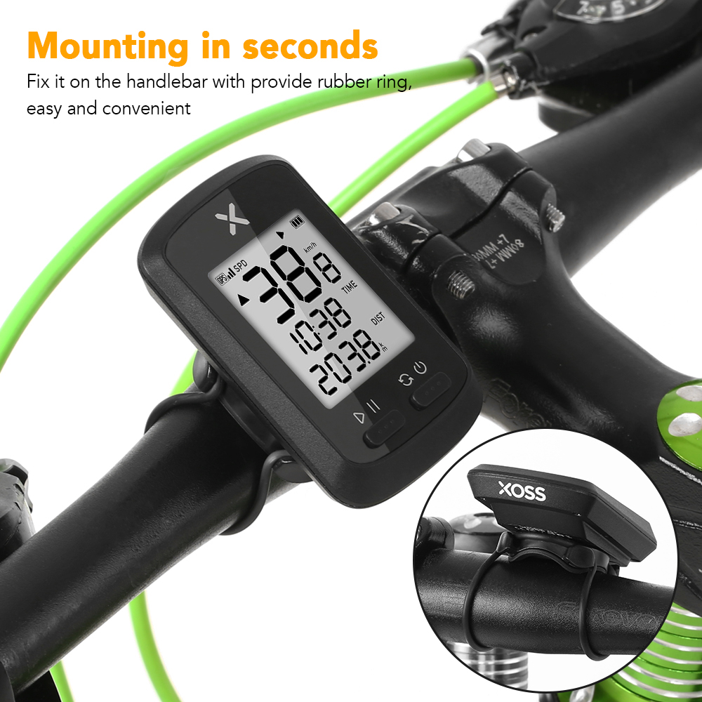Compteur De Vitesse Moto Par Satellite Ordinateur de vélo GPS intelligent BT Compteur de vitesse numérique