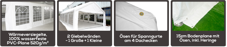 Planen PVC 520g/m² - 76mm Rohren