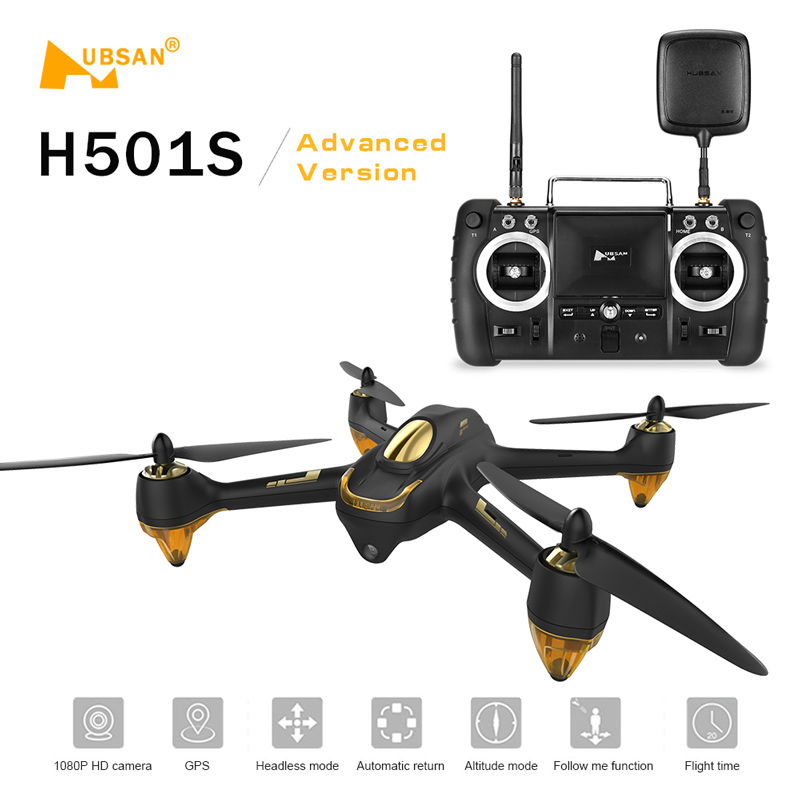 Hubsan H501S X4 Drone 5.8G FPV RC Quadcopter 1080P Brushless GPS Follow Me RTF 