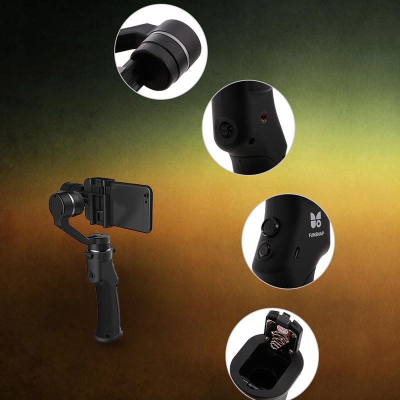 3-Axis Handheld Stabilizer FUNSNAP CAPTURE + Free Case - iDrones.Ro
