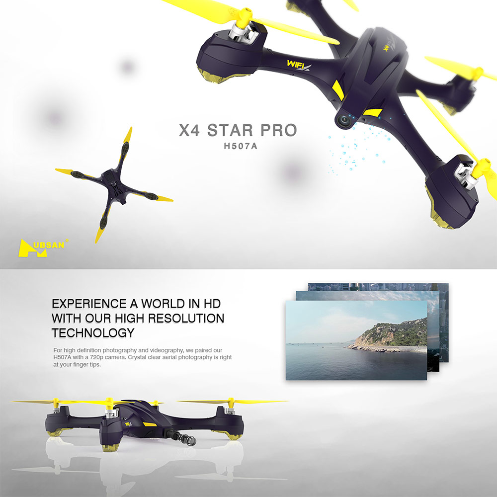 Get $6 Off For Hubsan H507A 720P Wifi FPV RC Quadcopter Follow Me Mode Way Point GPS One-Key Return Selfie Drone with code EJ4223 Only $89.99 +free shipping from RCMOMENT