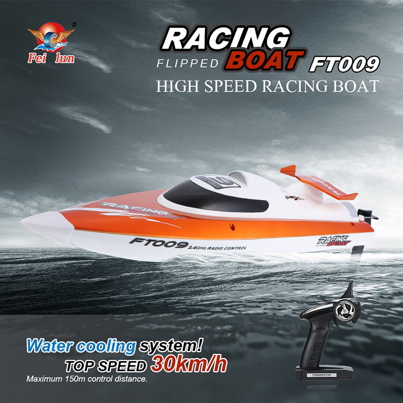 Fei Lun Ft009 2 4g 4ch Water Cooling System Self Righting 30km H High Speed Racing Rc Boat