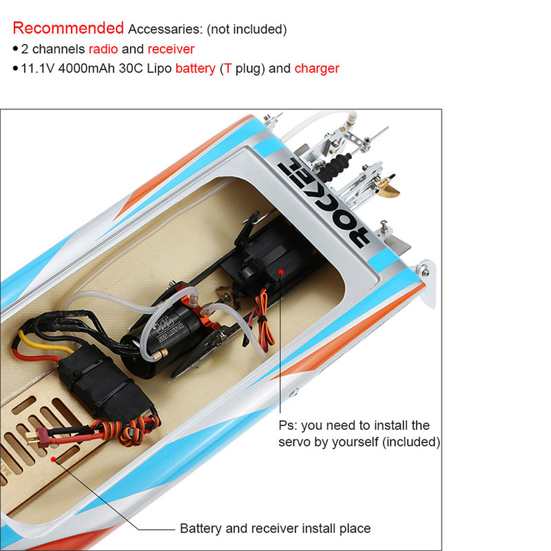 tfl rocket brushless rc boat