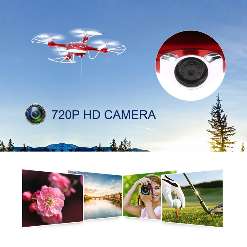 Syma X5UW Wifi 720P HD Camera FPV RC Drone with Planned Flight Track  Function