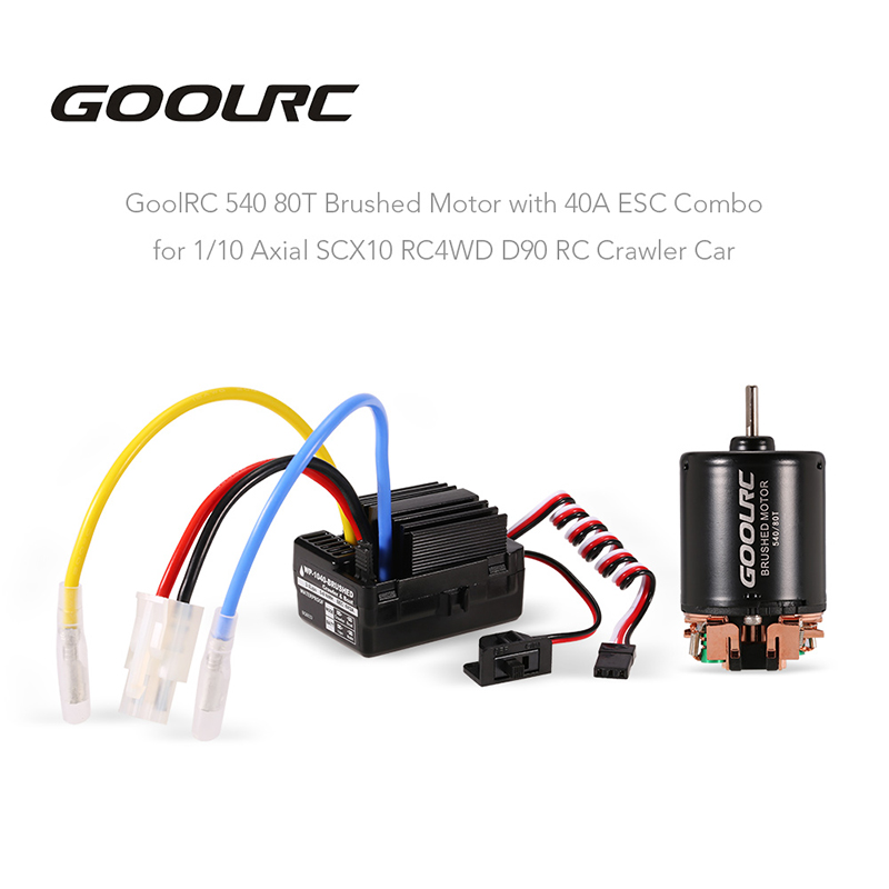 rc crawler motor esc combo