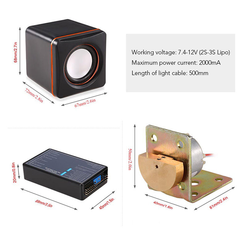 container truck lighting and voice vibration system