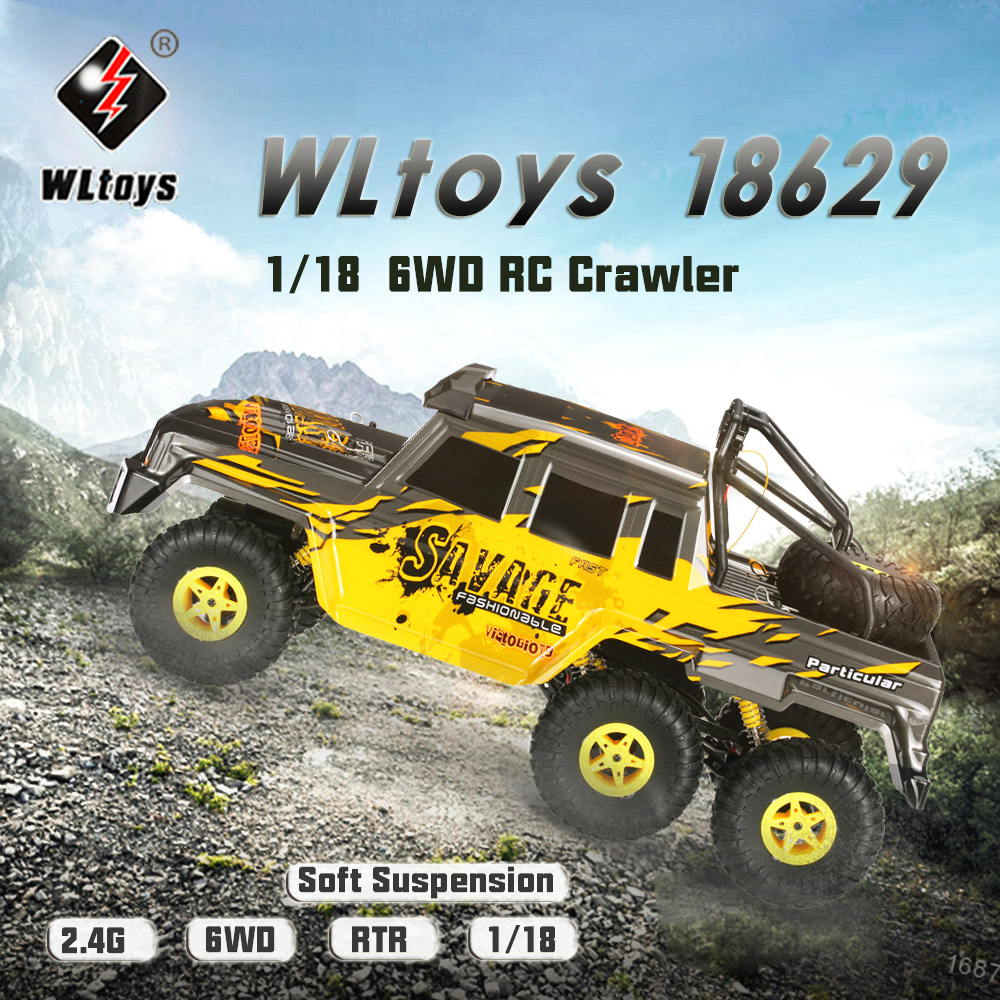 Extra 5 USD Off For Wltoys 18629 1/18 2.4G 6WD Electric Off-Road RC Buggy Car RTR from RCMOMENT