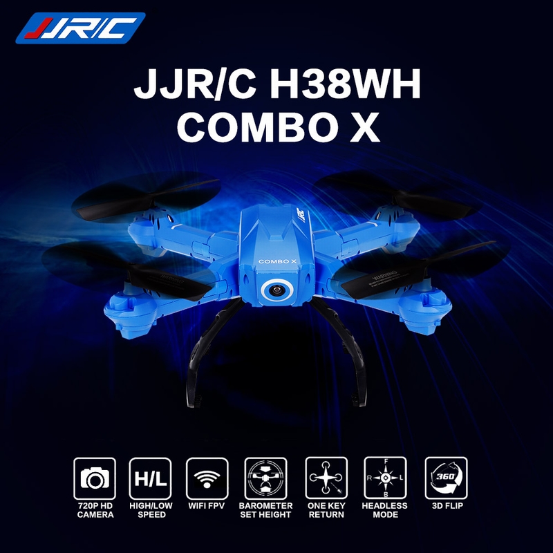 Extra 5 USD Off For Original JJR/C H38WH Wifi FPV 720P HD Height Hold Selfie RC Drone from RCMOMENT