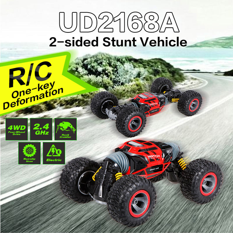 ud2168a 2.4 g 4wd double sided stunt rc car