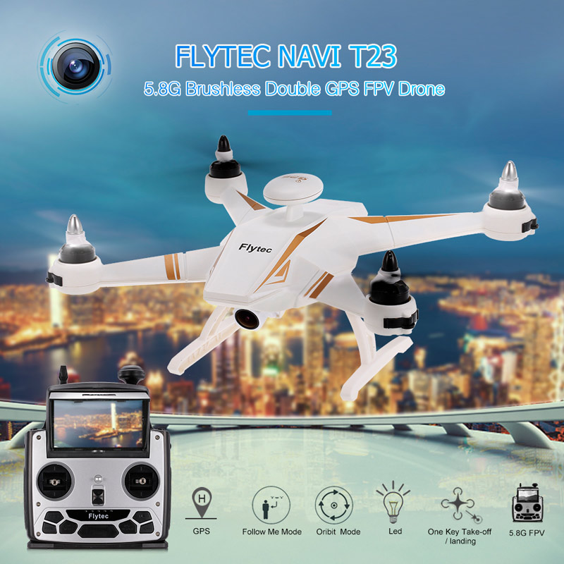 $20 OFF Flytec Navi T23 Brushless 5.8G FPV RC Quadcopter,free shippong $199.99(Code:TTNAVI) from TOMTOP Technology Co., Ltd