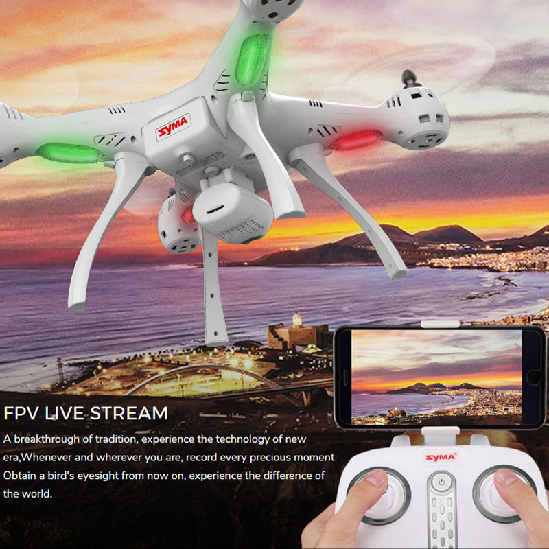 syma x8pro gps with 720p wifi fpv camera altitude hold rc drone quadcopter