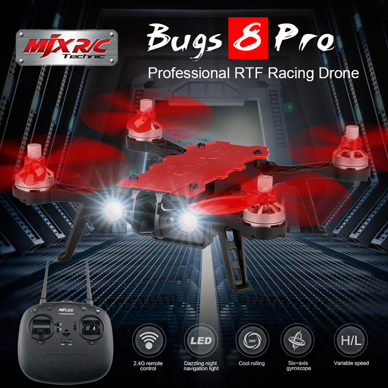 Get $105.2 off For Original MJX B8pro 5.8G 720P 4CH Angle/Acro Mode Switch High Speed RC Racing Drone Quadcopter with code MJXB8P Only $52.79 +free shipping from RCMOMENT