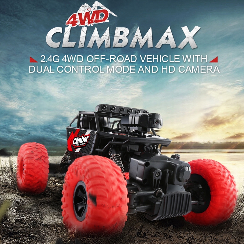 Get 8$ off JJRC Q45 480P Camera WiFi FPV 2.4G 4WD RC Rock Crawler Off-Road Buggy Car from RCMOMENT