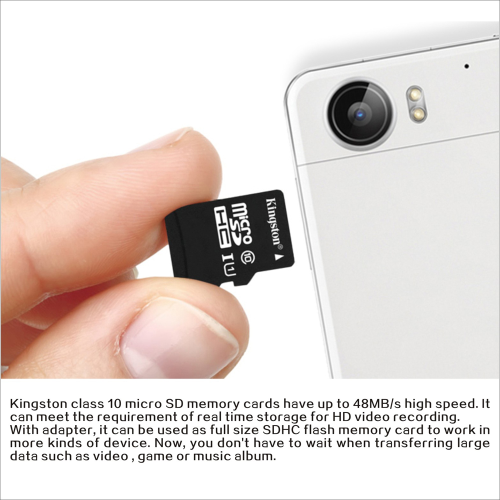 Kingston Class 10 8GB 16GB 32GB 64GB MicroSD TF Flash ...